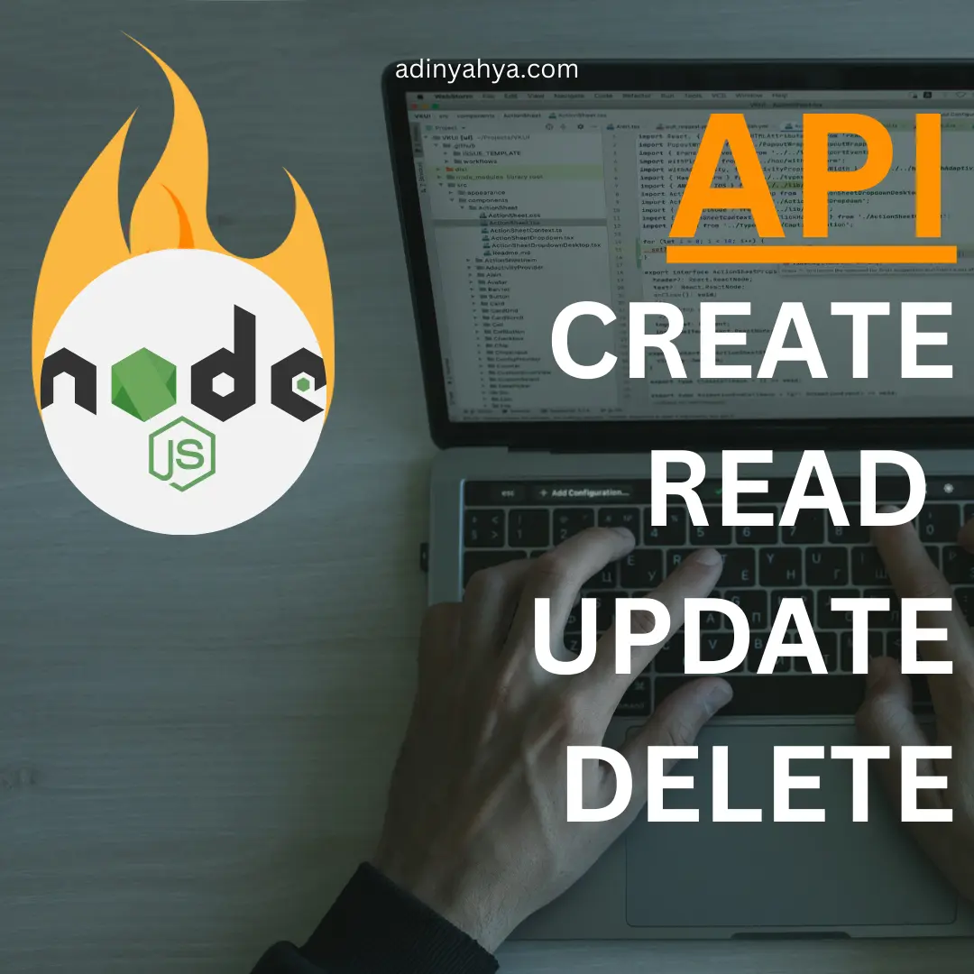 API CREATE READ UPDATE DELETE using NODE js